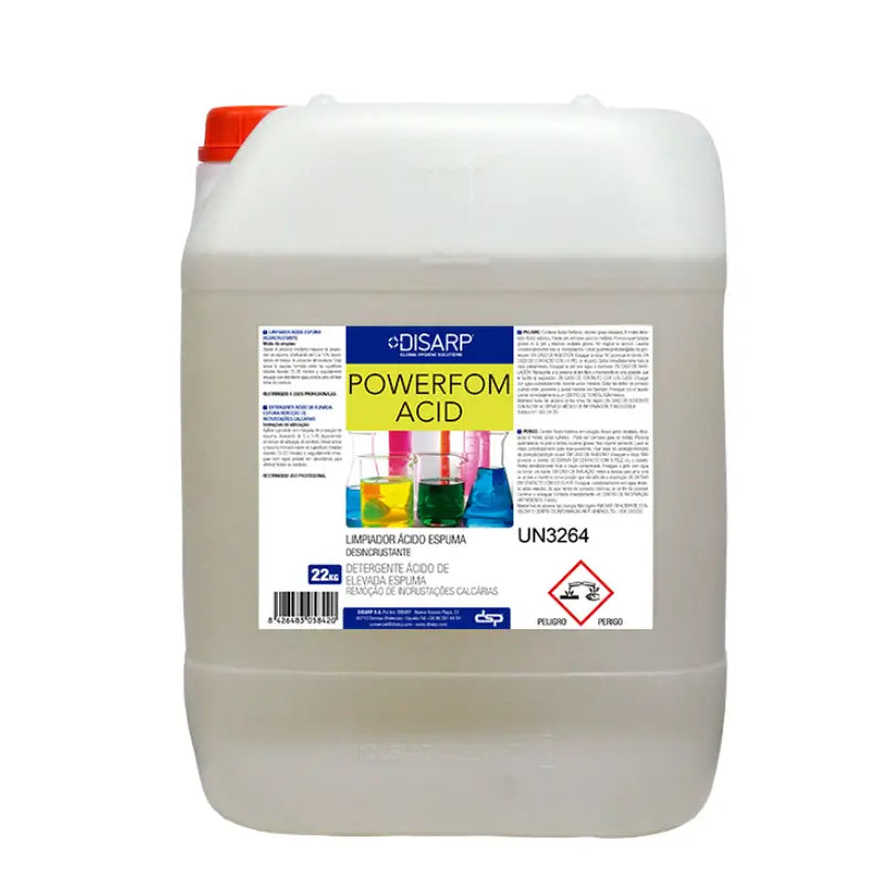PowerFom Acid je profesionalna kisela pjena namijenjena uklanjanju tvrdokornih mineralnih naslaga. Idealan za mljekare, pivare i pogone pića gdje se često stvaraju talozi kamenca i mliječnih kamenaca.