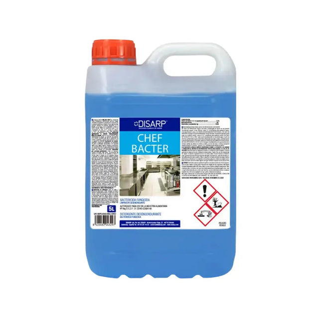 Chef Bacter je moćno kombinovano sredstvo dizajnirano za uklanjanje masnoća, zagorenih ostataka i istovremenu dezinfekciju površina. Pogodan je za radne površine, opremu, podove i zidove u profesionalnim kuhinjama i prehrambenim pogonima.