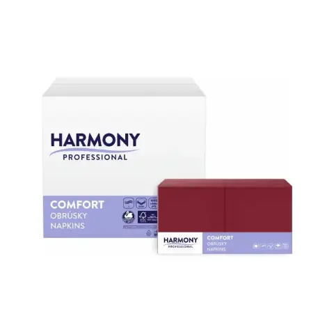 Crvene salvete 33x33 Harmony Professional