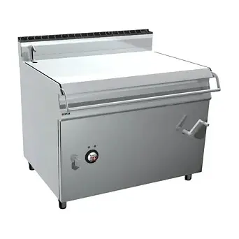 Električna preklopna tava OFFCAR MILO M9BRE15I - inox kada 150 L (63 dm2), ručno preklapanje