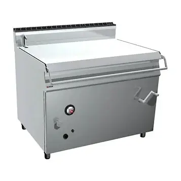 Plinska preklopna tava OFFCAR MILO M9BRG15IM - inox kada 150 L (63 dm2), motorno preklapanje